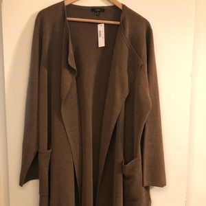 J.CREW Juliette collarless sweater blazer